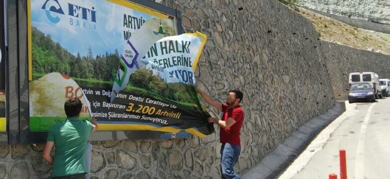 Artvin Afiş Davası Görüldü