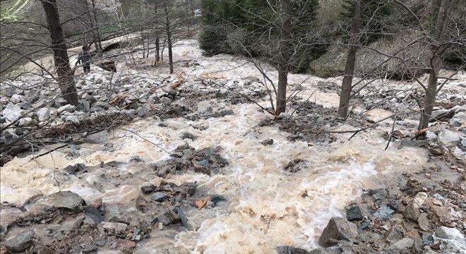 Çaykara’da HES Patladı