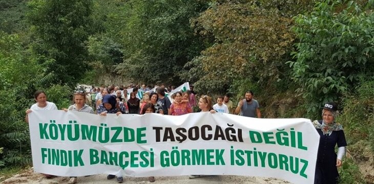Fatsa’da yapılmak istenen taş ocağına tepki büyüyor