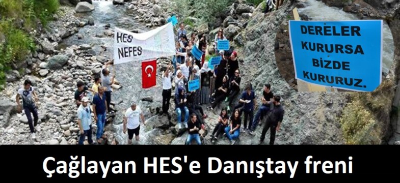 Çağlayan HES’e verilen ‘ÇED olumlu’ kararına Danıştay freni