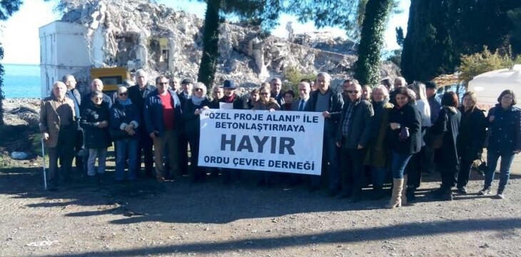 Ordu “Özel proje alanına hayır” dedi
