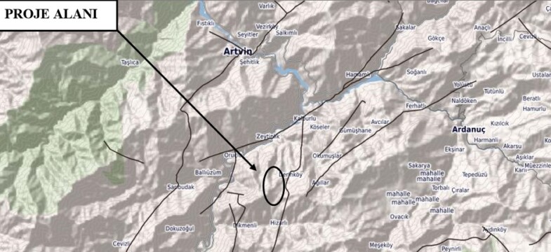 Artvin Derinköy’de Planlanan Maden Projesine ÇED Olumlu Kararı