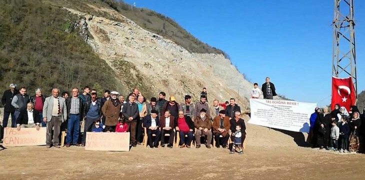 Fatsa’da taş ocağının Elekçi Deresi’ni yutmasına tepki