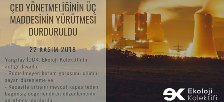 ÇED Yönetmeliğinin Denetimsizliği Artıran Maddelerinin Yürütmesi Durduruldu
