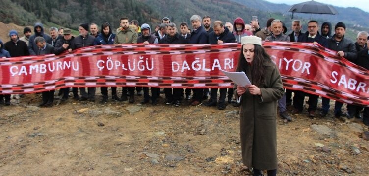 Çöp tesisine protesto