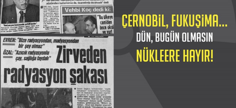 Basın Açıklaması: Çernobil’in 33.yılı