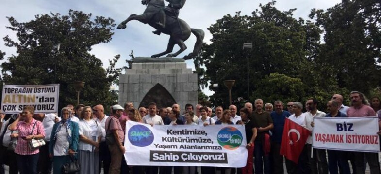 Samsun’da maden arama sebebiyle doğanın tahrip edilmesine tepki