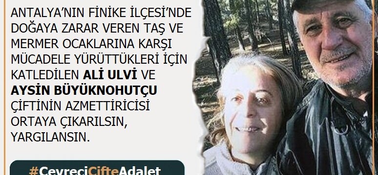 Çevreci Çift Adalet Bekliyor