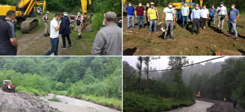 Ordu’da köylüler HES şirketinin çalışmasını durdurdu