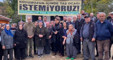 Çorumlulardan taş ocağı projesinin iptali davasına çağrı: “Köyümüzü, toprağımızı vermeyeceğiz”