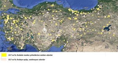 318 bin hektar alan madenlere verildi