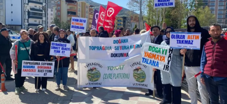 Tokat’ta maden projelerine karşı eylem