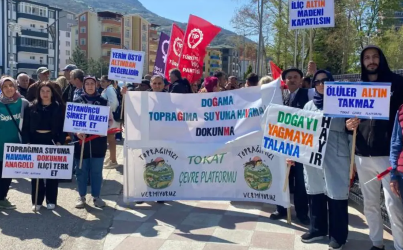 Tokat’ta maden projelerine karşı eylem